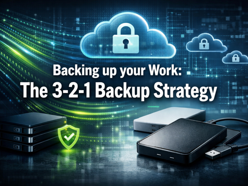 Backing up your Work: The 3-2-1 Backup Strategy