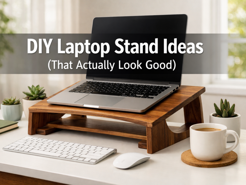 DIY Laptop Stand Ideas (That Actually Look Good)