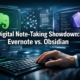 Digital Note-Taking Showdown: Evernote vs. Obsidian