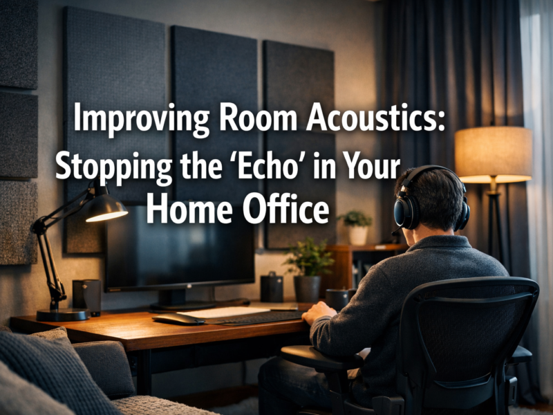 Improving Room Acoustics: Stopping the "Echo" in Your Home Office