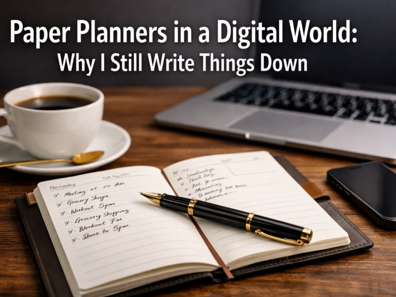 Paper Planners in a Digital World: Why I Still Write Things Down