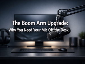 The Boom Arm Upgrade: Why You Need Your Mic Off the Desk