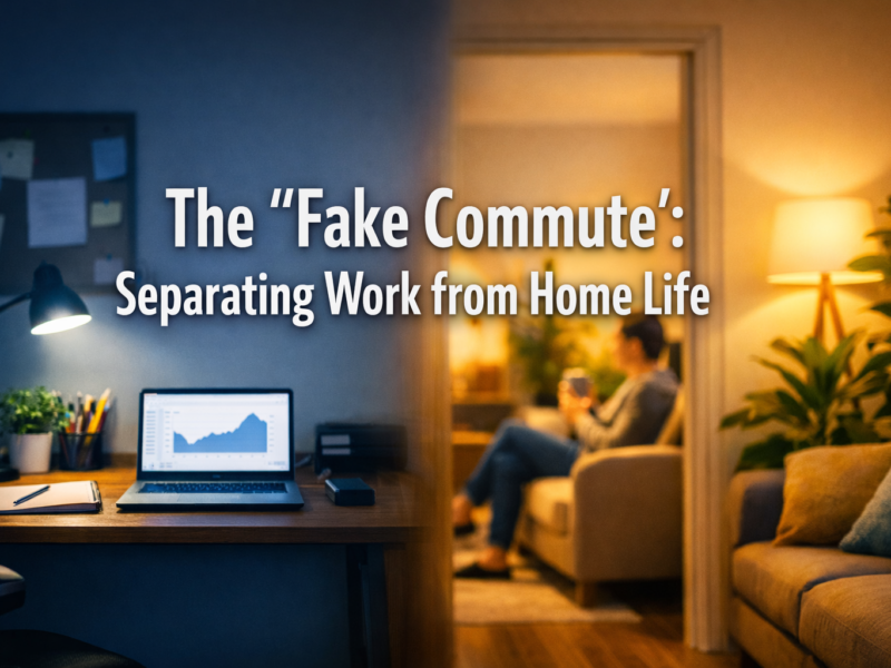 The "Fake Commute": Separating Work from Home Life