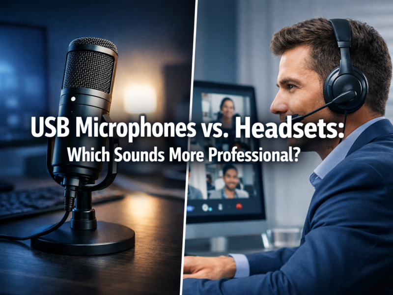 USB Microphones vs. Headsets: Which Sounds More Professional?